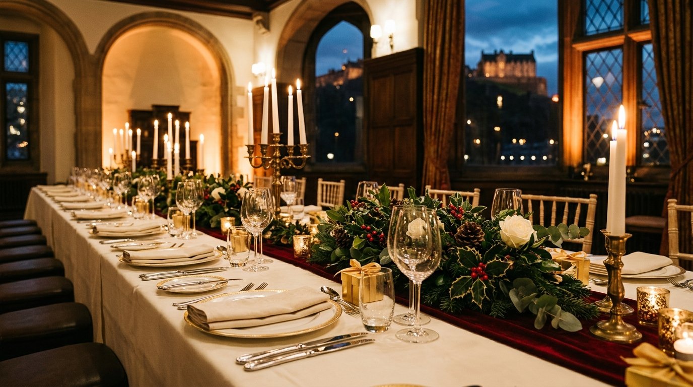 Premium Edinburgh corporate Christmas party venue